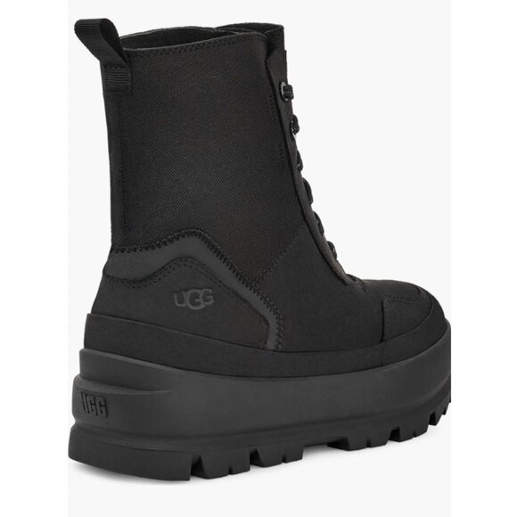 NEW UGG The Lug Platform Lace Up Combat Waterproof Boot Black W US 9.5 $140 [jb] - Picture 4 of 14